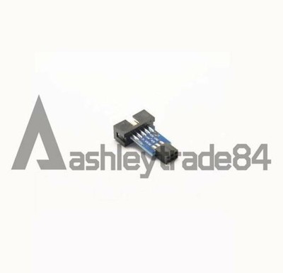 1Pc 10Pin To 6Pin Adapter Board For AVRISP USBASP STK500   Conver *tn