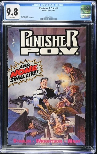 Punisher P.O.V. #1 CGC 9.8 Graded Comic POV 1 Jim Starlin Bernie Wrightson 1991