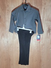 chaps dress pant & button up shirt boys size XXS 4/5 stretch wrinkle resistant