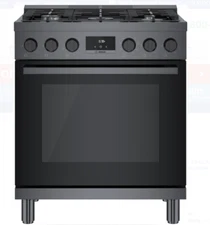 Bosch HDS8045U 800 Series 30 in. 3.9 cu. ft. Industrial Style Dual Fuel Range