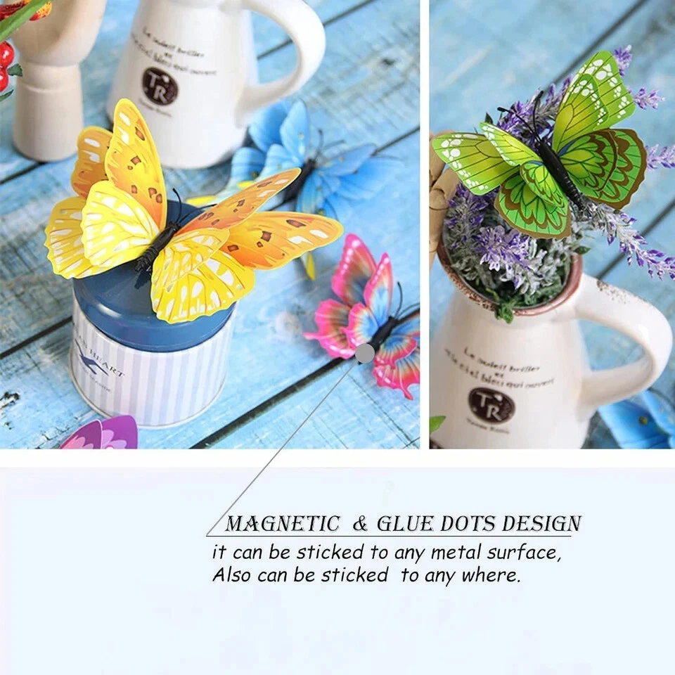 Butterfly Wall Decor 24 PCS, 3D Butterflies Stickers For Party Decorations - Image 2 of 4