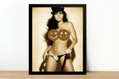 Raquel Welch Photo Poster -Young-Wall Décor-Digital Oil Painting - Modeling-1100