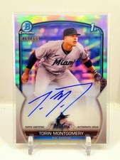 2023 Bowman Chrome 1st Torin Montgomery Refractor Auto 479/499 ROOKIE Silver RC