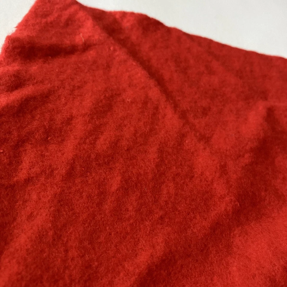Brushed Jersey Fleece Knit Material Red Fabric 28" x 20" Sewing Crafts Supplies - Image 4 of 4