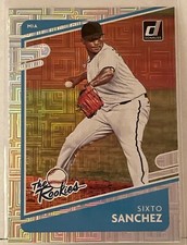 SIXTO SANCHEZ 2021 Donruss The Rookies Vector Foil Miami Marlins RC Rookie #TR8