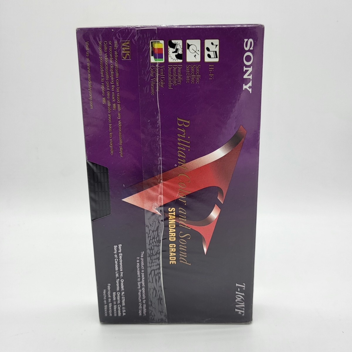 SONY VHS T-160VF 8 Hours (EP) High Durability Sealed | eBay