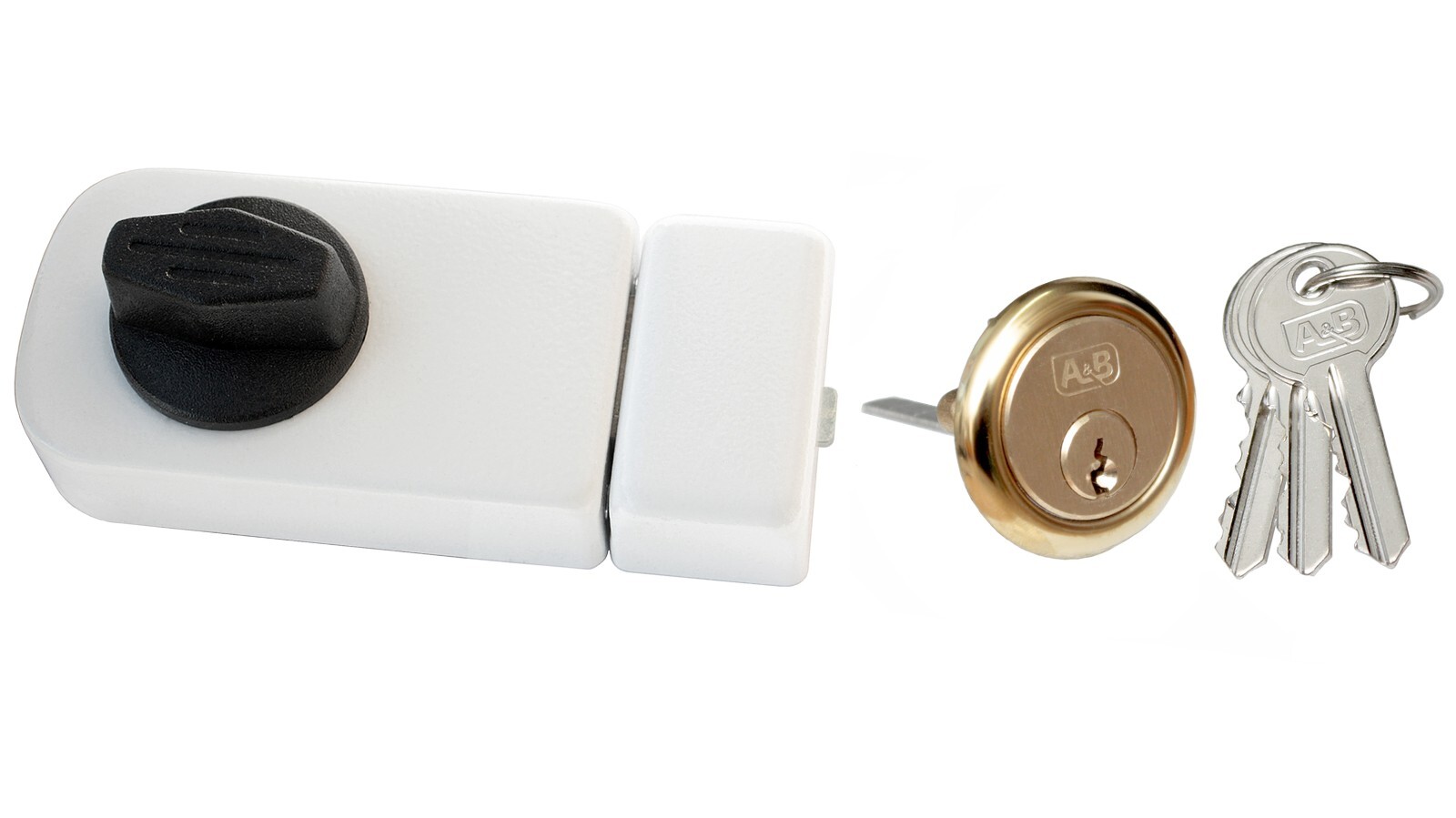 Lock 60 Additional Lock Door Additional Lock Cylinder Keyed Alike White