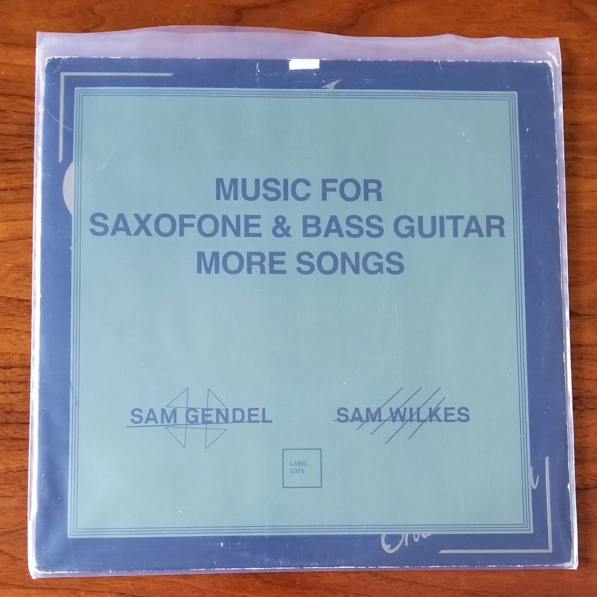 SAME GENDEL SAM WILKES MUSIC FOR SAXOFONE & BASS GUITAR MORE