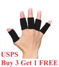 10Pcs/Set Basketball Finger Sleeves Stretchy Arthritis Pain Relief Protector ,