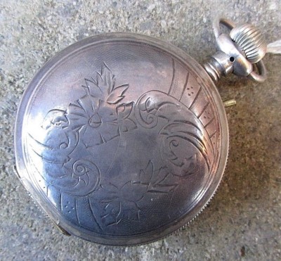 ANTIKE TASCHENUHR HY MOSER&CE LÄUFT DURCHMESSER 55 MM
