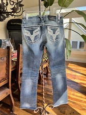 VIGOSS The Chelsea Slim Boot Cut Women’s Jeans Size  5/6  (28 X 30.5) ALTERED