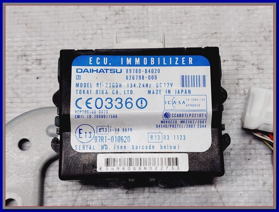 CENTRALINA ECU IMMOBILIZER DAIHATSU TERIOS mod. J2 vedi codici - Immagine 3 di 4