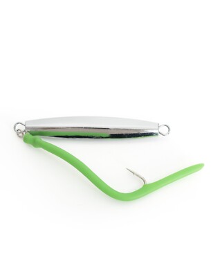 BLUEWING Diamond Jig Saltwater Fishing Jig with Tube Tail & Stainless Steel Hook
