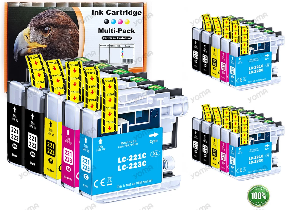XL Patronen Kompatibel für BROTHER LC-223 DCP-J4120DW MFC-J480DW J4620 J5320DW - Bild 4 von 4