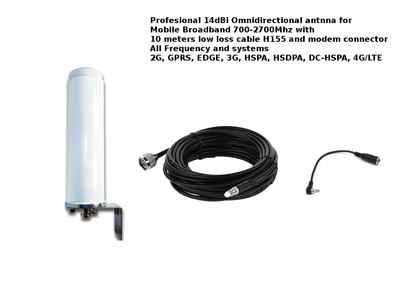 Mobile Broadband Omni Antenna Boat Huawei Aerial Booster E5776 E589 E5756 TS9 4G