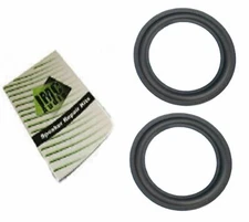 Pkg - 2 4 Inch Speaker Surround Foam SubWoofer Edge Sub Woofer 4 Kit No Glue