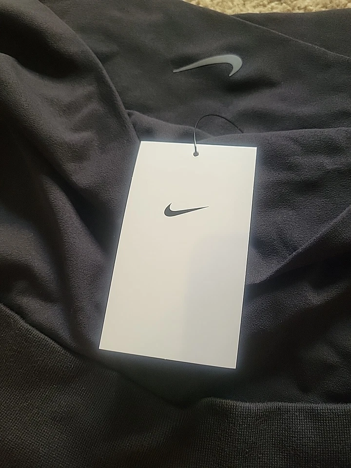 NWT Womens Size XXL Maternity Nike One French Terry Pants Black FB4683-010 - Image 4 of 4