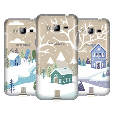 HEAD CASE DESIGNS WINTER COTTAGES SOFT GEL CASE FOR SAMSUNG PHONES 3
