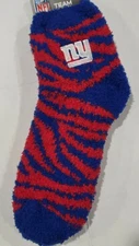NFL New York Giants Fuzzy Soft Socks, New (Zebra)
