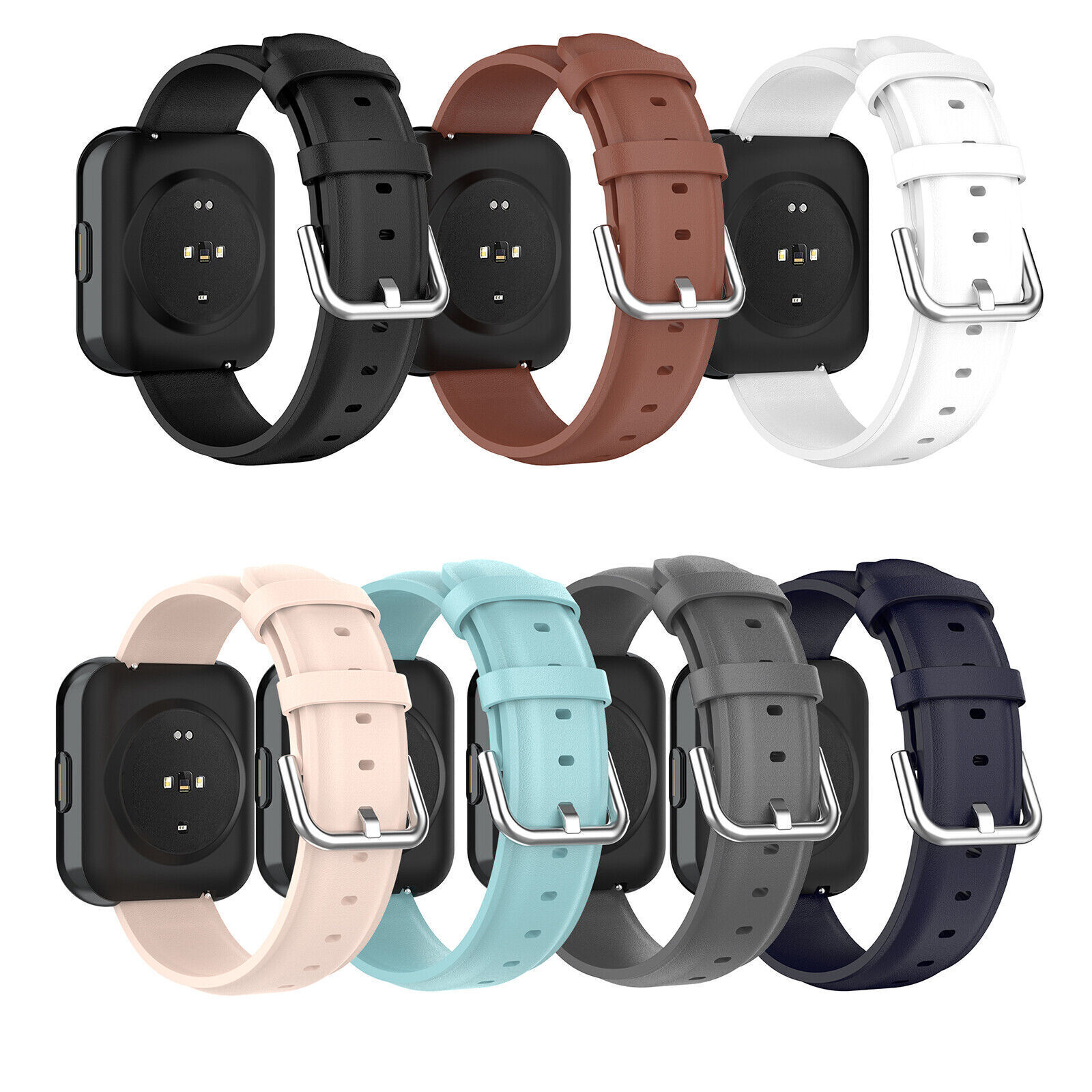 20mm  For Oppo Realme Watch Replacement Leather Smart Watch Band Strap Bracelets
