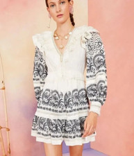 Ulla Johnson Bridget Mini Dress S 4 Women's Casual Embroidered Short NEW 35500