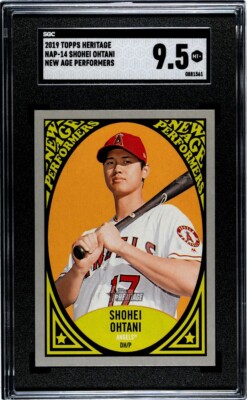 2019 Topps Heritage NAP-14 Shohei Ohtani SGC 9.5 MINT+ Angels