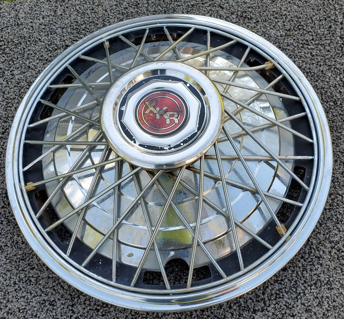 Vintage XKR Wire Spoke Wheel Cover Hubcap 14