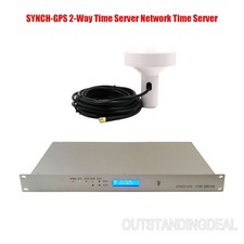 SYNCH-GPS 2-Way Network Time Server + 30M/98.4FT Mushroom Antenna for Beidou GPS