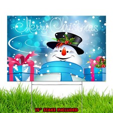 Merry Christmas Happy Holiday Xmas Season Winter Decoration Yard Sign Design C3