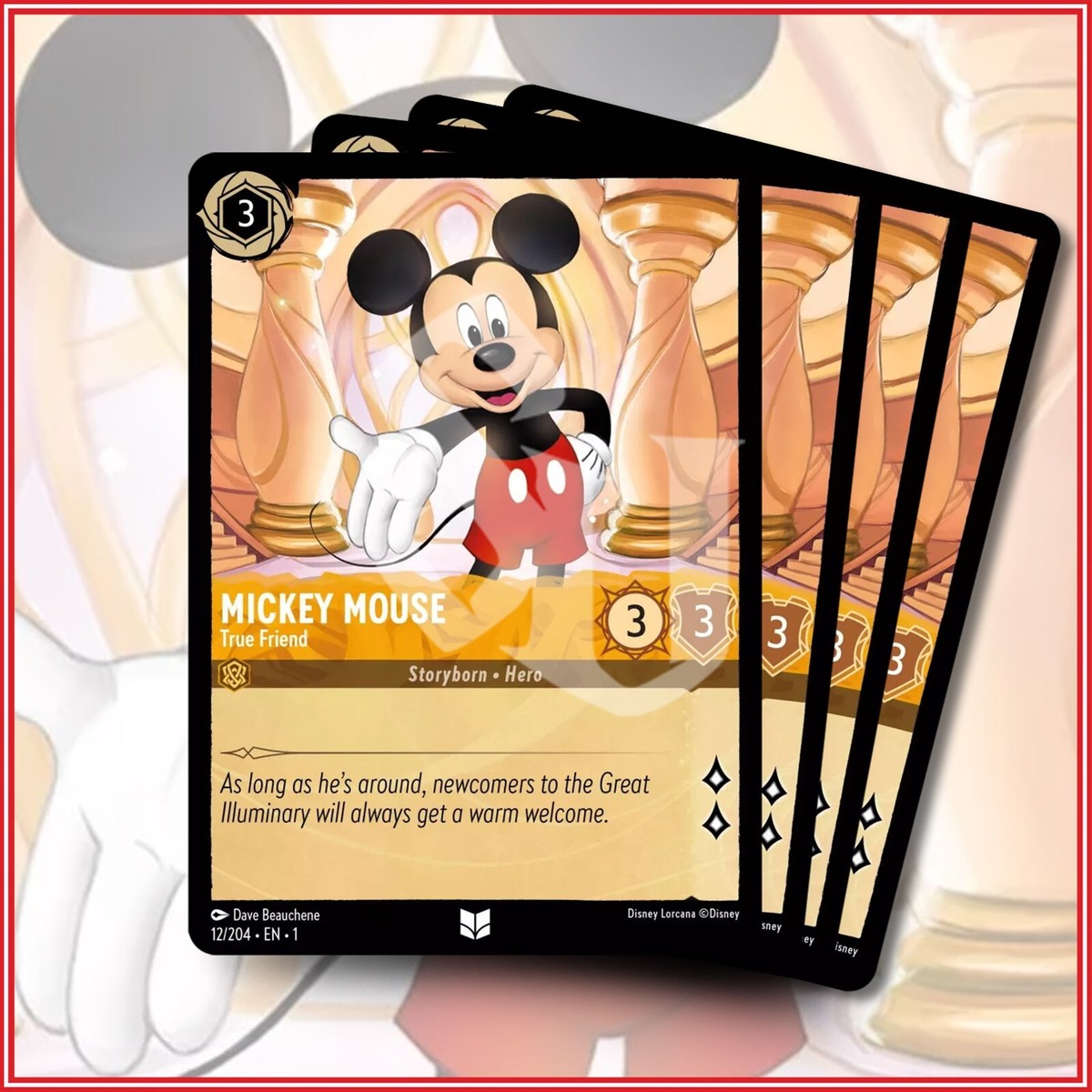 Disney Lorcana TCG: MICKEY MOUSE - TRUE FRIEND x4 | Uncommon