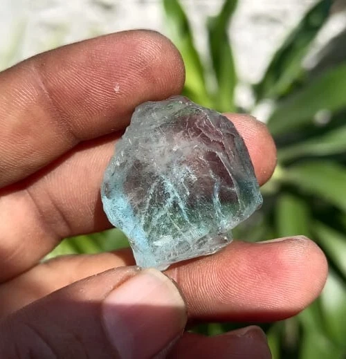 Piedras preciosas sueltas áspera aguamarina peso 65 cuidado 1 fotos tamaño 27X25X11 mm AF-75 Foto 4 de 4