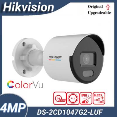 Hikvision DS-2CD1047G2-LUF 4MP Full Color PoE MD2.0 Mic Audio Bullet IP Kamera