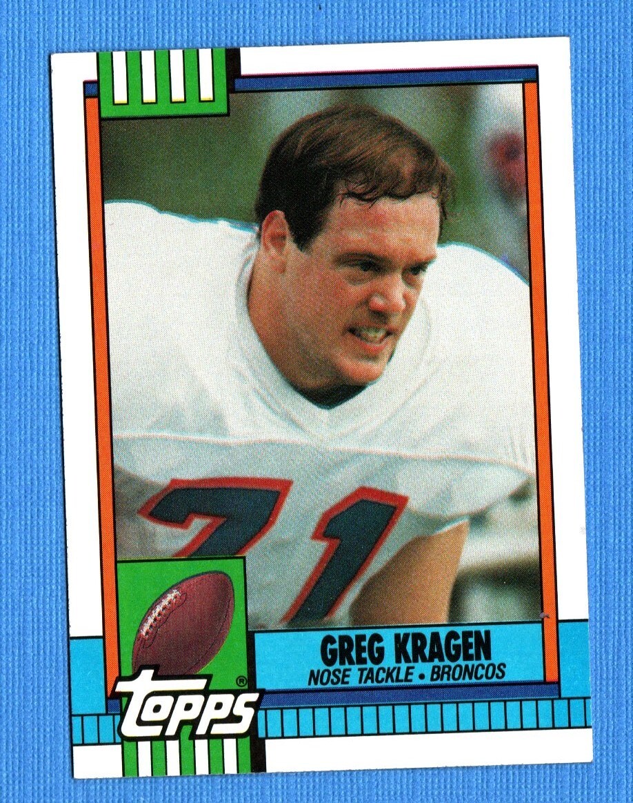 1990 Topps #33 Greg Kragen Broncos