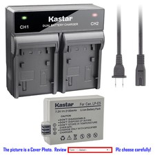 Kastar Battery Quick Charger for Canon LP-E5 LC-E5E  Canon EOS Rebel XS Camera