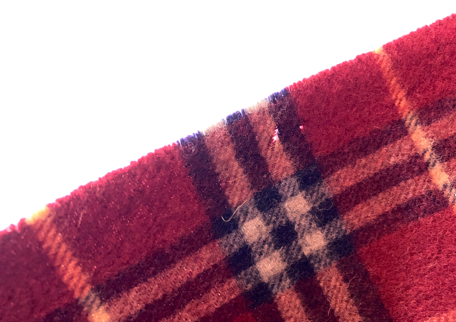 Burberry Vintage  Red Classic House/Nova Check Lana Wool image 6