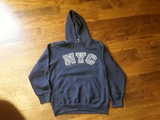 New York City Fruit of The Loom Blue Sweatshirt M