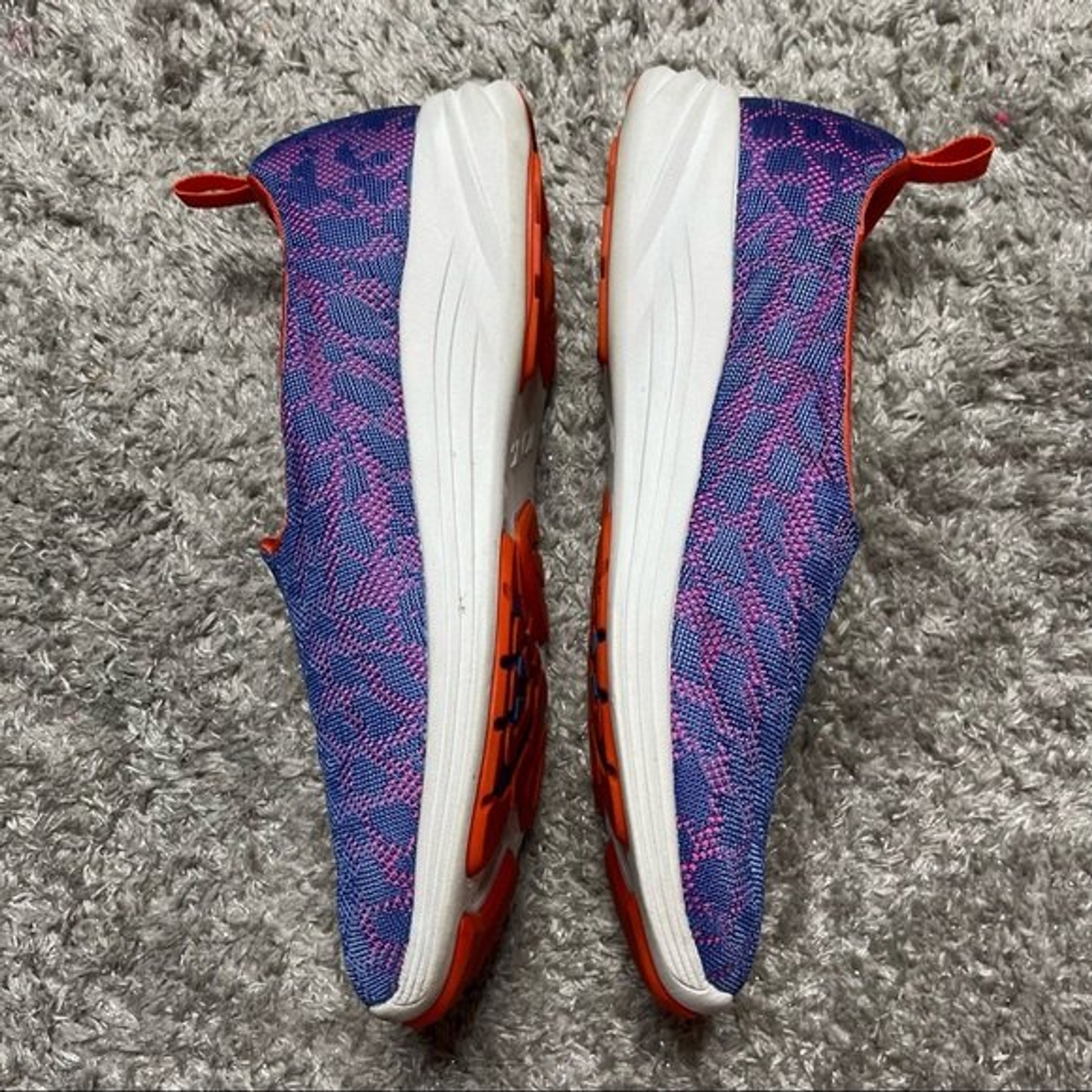 Vionic agile Hydra active slip on shoes sz 9 purple orange animal print sneaker image 3