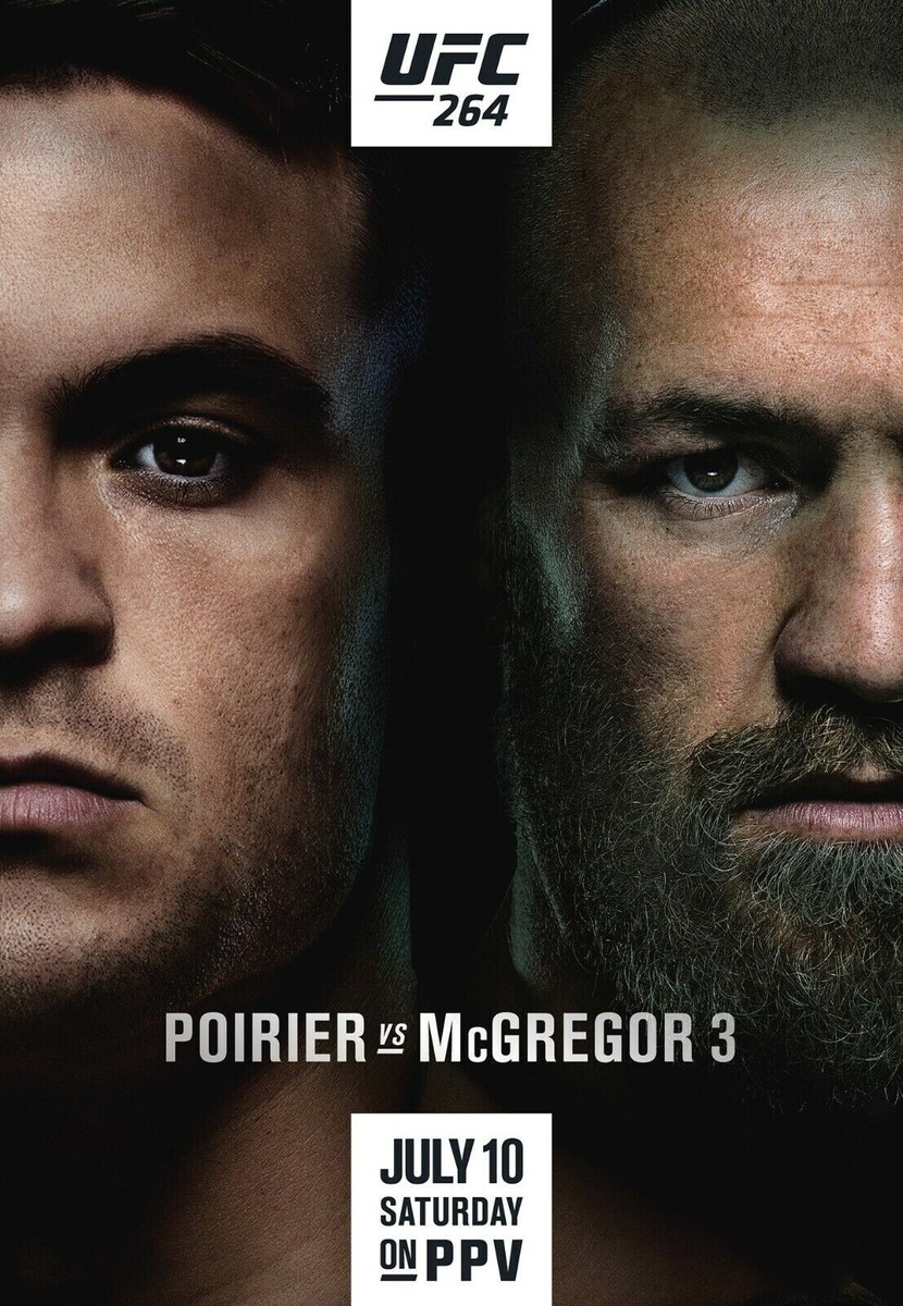 Poster Mcgregor Poirier Ppv Cost UFC 264 Conor Mcgregor Vs Dustin