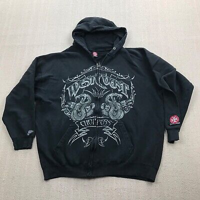 VINTAGE West Coast Choppers Hoodie Sweatshirt Mens XL Jesse VINTAGE West Coast Choppers Hoodie Sweatshirt Mens XL Jesse