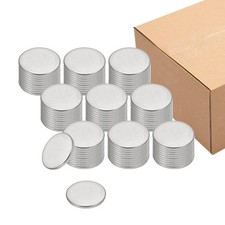 100Pcs Metal Stamping Blanks, 10mm Round Stamping Tags Stainless Steel, 10x1.3mm