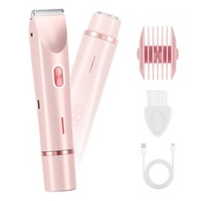 Bikini Trimmer for Women 2 in 1 Dual Head IPX7 Waterproof Painless Electric ...