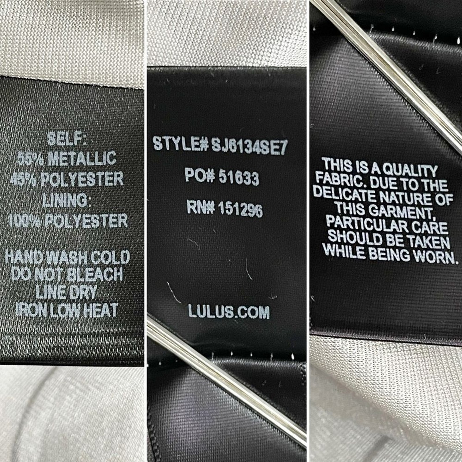 Lulus Creative Thinking Silver Black Metallic Zig… - image 15