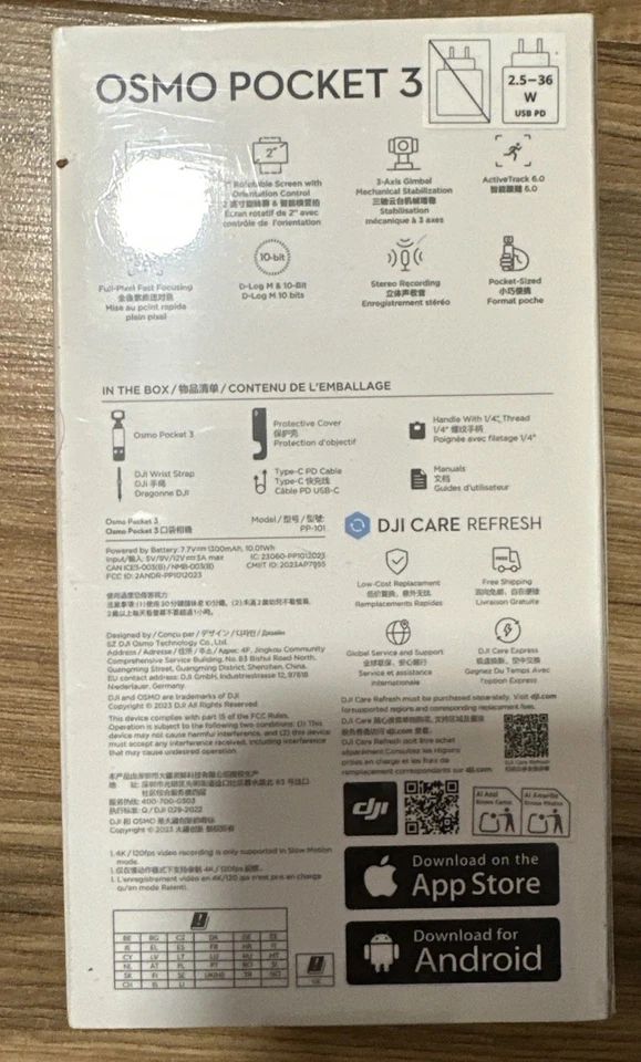 Brand New Sealed DJI Osmo Pocket 3 1 Inch CMOS Pocket Gimbal Camera 4K 120fps - Image 2 of 2