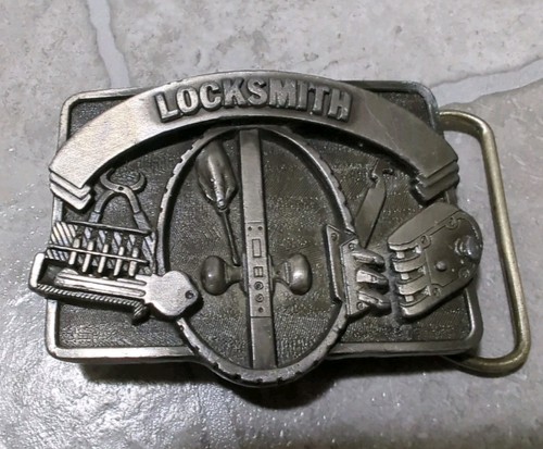 Vintage Locksmith Belt Buckle Masterpiece Collection BA-166 Metal USA