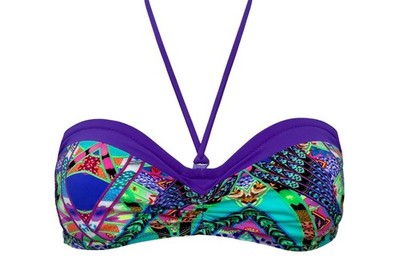 Sloggi Swim gefüttertes Bikini Oberteil Bright Fantasy CTOWP 02 36 38 B C NEU