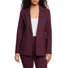 Express Women's Ponte Blazer Size XS Burgundy