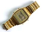 Vintage Gold Tone Seiko Digital Alarm Quartz Chronograph A904-5009 EXC Works