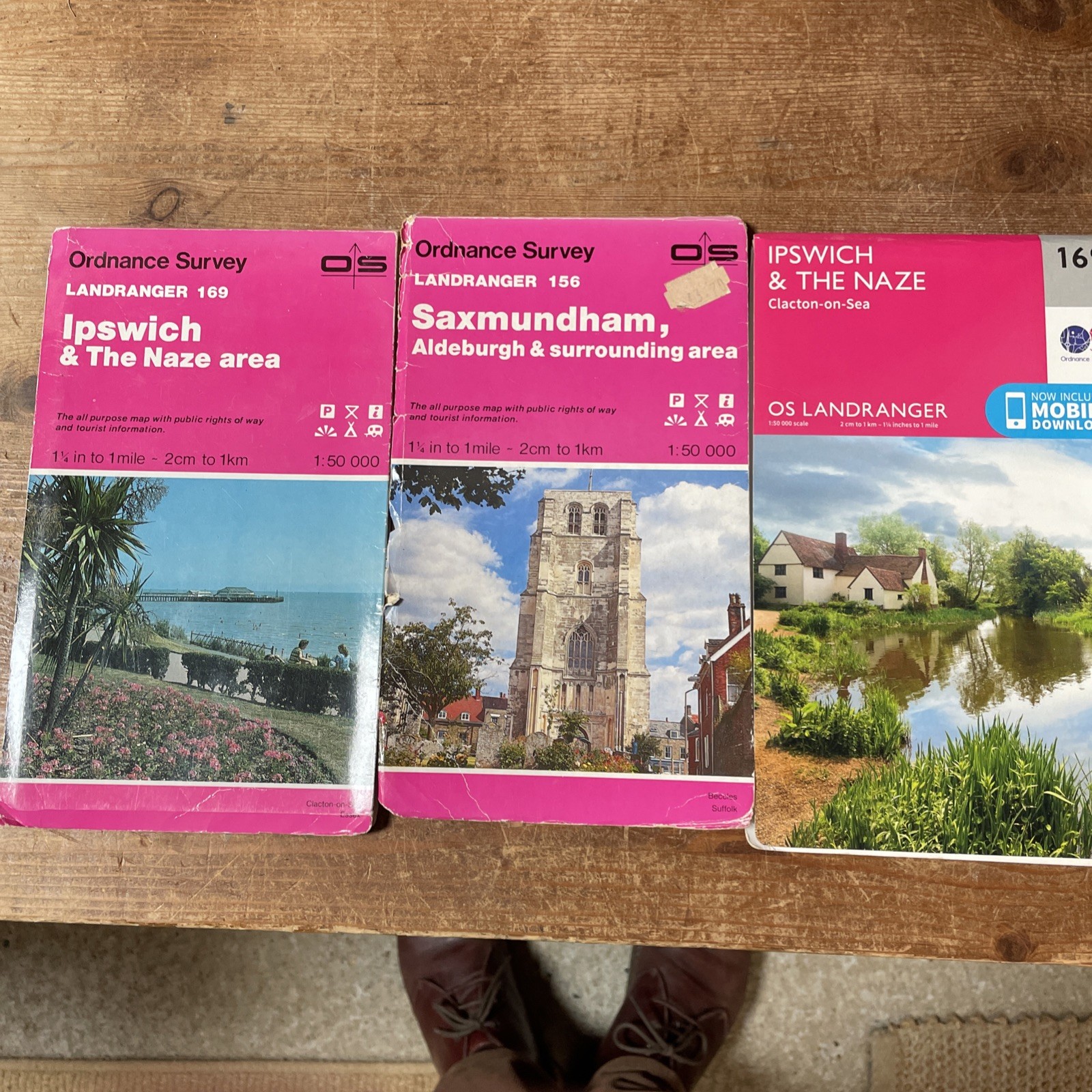 Ipswich, the Naze & Clacton-on-Sea by Ordnance Survey Plus Saxmundham