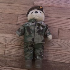 Bear Forces Of America 10  U.S. Army Ranger Teddy Bear In Camo Uniform Vint 1989