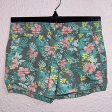 Gap Kids Girls Small Green Tropical Shorts